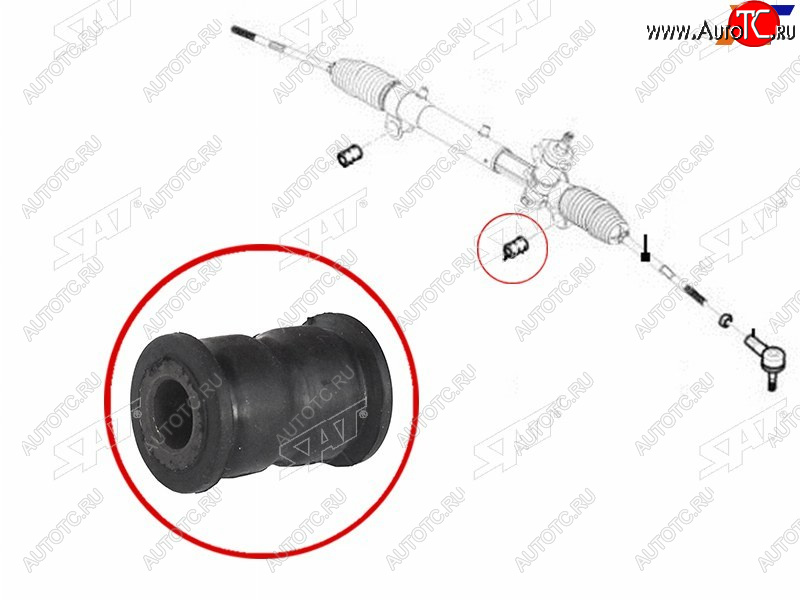 329 р. Втулка рулевой рейки Chevrolet Captiva 06-15  Opel Antara 06-15  Daewoo Winstorm 06-10 SAT ST-93743424B  с доставкой в г. Вологда
