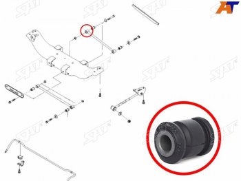 Сайлентблок Audi A6 97-05  Chevrolet Lacetti 04-13  Daewoo Lacetti 04-09  Toyota Corolla (E100,E1 SAT ST-96550051