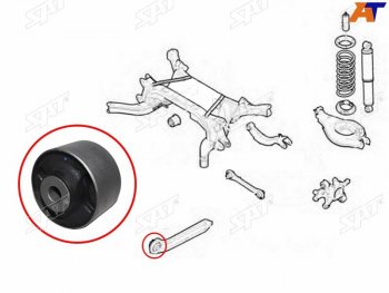 Сайлентблок Chevrolet Captiva 06-15  Opel Antara 06-15  Daewoo Winstorm 06-10 SAT ST-96626481B
