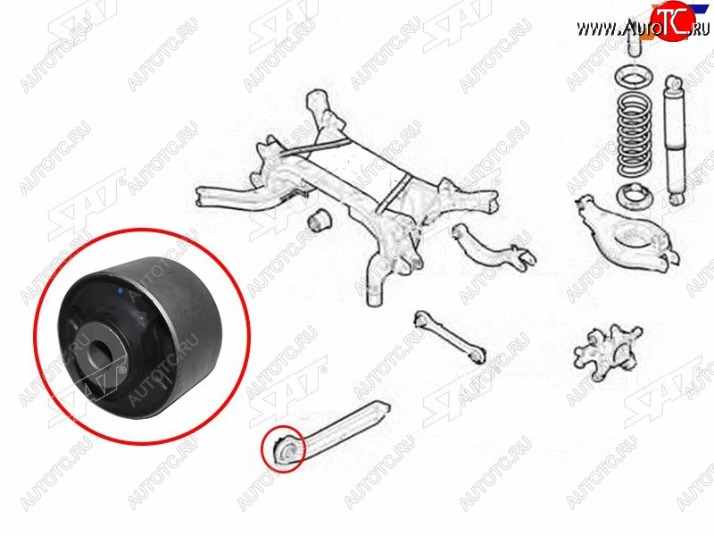 619 р. Сайлентблок Chevrolet Captiva 06-15  Opel Antara 06-15  Daewoo Winstorm 06-10 SAT ST-96626481B  с доставкой в г. Вологда