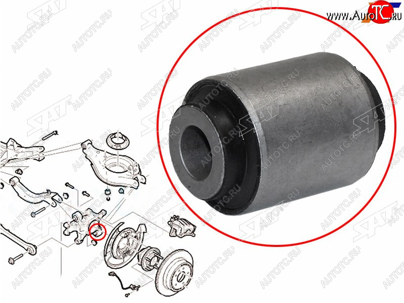 529 р. Сайлентблок Chevrolet Captiva 06-15  Opel Antara 06-15  Daewoo Winstorm 06-10 SAT ST-96626434-B2  с доставкой в г. Вологда