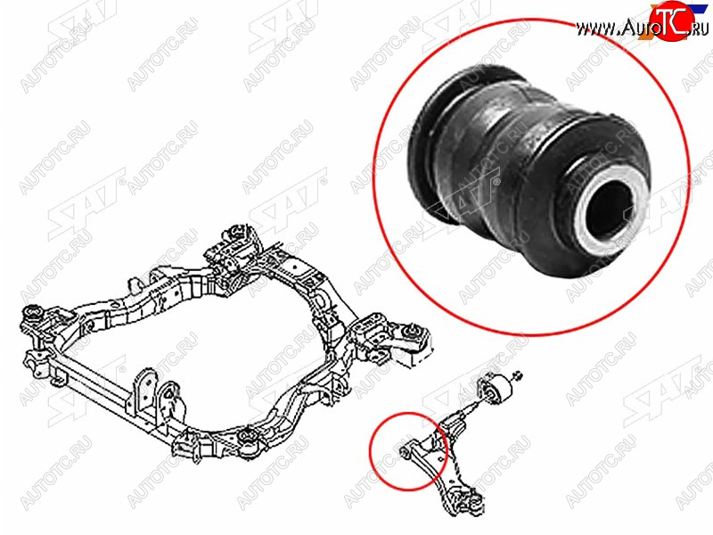 329 р. Сайлентблок Chevrolet Captiva 06-15  Opel Antara 06-15  Daewoo Winstorm 06-10 SAT ST-96819162-BF  с доставкой в г. Вологда