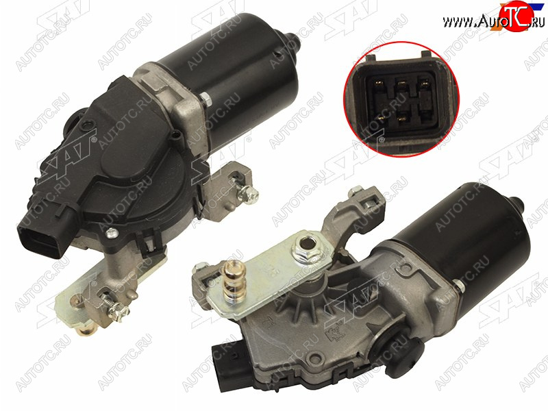 2 999 р. Мотор трапеции стеклоочистителя KIA RIO 05-11HYUNDAI ACCENT 06-10SONATA NF V 04-09 SAT ST-98110-1G000  с доставкой в г. Вологда