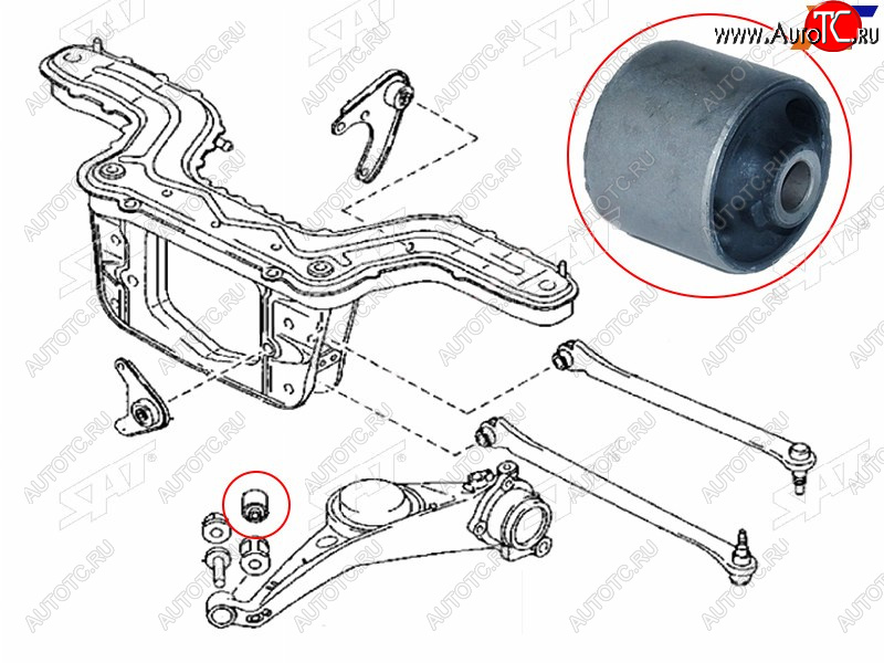 499 р. Сайлентблок Ford EcoSport 14-23  Escape 00-06  Mazda Tribute 00-07 SAT ST-E112-28-460  с доставкой в г. Вологда