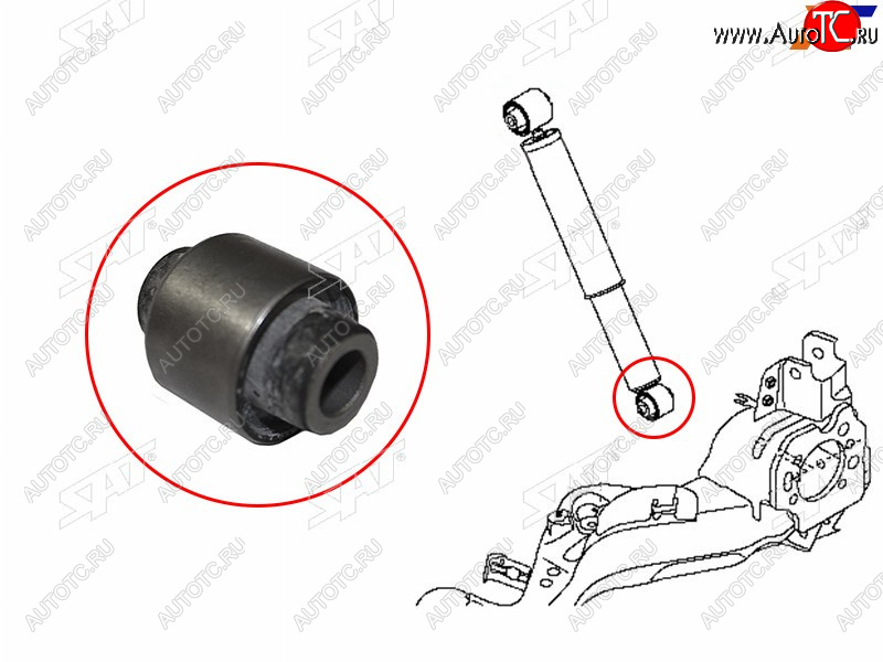 569 р. Сайлентблок Nissan Qashqai 06-13  X-Trail 07-15  Qashqai+2 08-14  Renault Koleos 08-16 SAT ST-E6210-JG01A-B2  с доставкой в г. Вологда