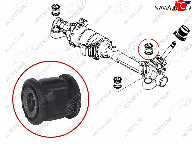 199 р. Втулка рулевой рейки Mazda 6 07-12  Atenza 07-12 SAT ST-GDK6-32-123B  с доставкой в г. Вологда