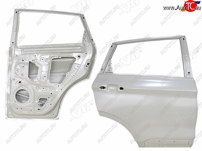 15 849 р. Дверь задняя RH SAT Geely Coolray SX11 дорестайлинг (2018-2023) (неокрашенная)  с доставкой в г. Вологда