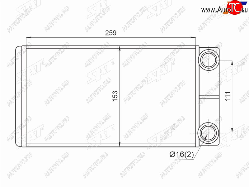 2 599 р. Радиатор отопителя салона GAZELLE NEXT 12- SAT ST-GZ01-395-0  с доставкой в г. Вологда