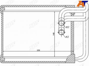 Радиатор отопителя салона HYUNDAI SONATA 04-09KIA MAGENTIS 06-10 SAT ST-HN20-395-0