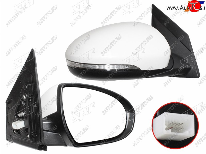 8 849 р. Зеркало Hyundai Tucson 15-21 (Справа Обогрев Регулировка Повторитель поворота Складывание Подсв SAT ST-HN52-940-A1  с доставкой в г. Вологда