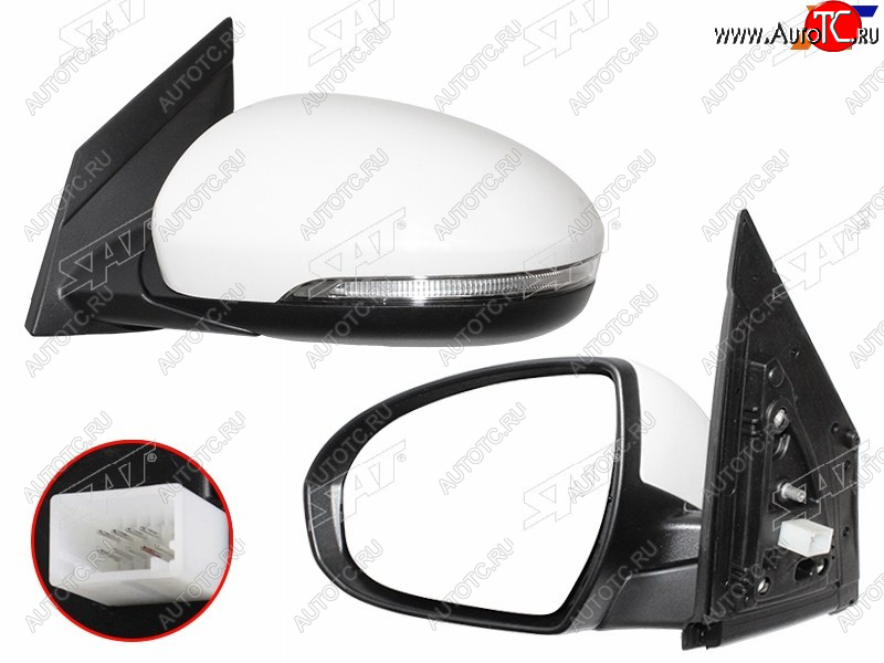 8 849 р. Зеркало Hyundai Tucson 15-21 (Слева Обогрев Регулировка Повторитель поворота Складывание Подсве SAT ST-HN52-940-A2  с доставкой в г. Вологда