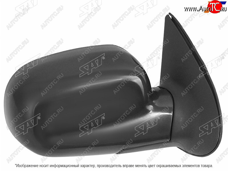4 699 р. Боковое правое зеркало (складное, 5 контактов) SAT  Hyundai Santa Fe  SM (2000-2012) (неокрашенное)  с доставкой в г. Вологда