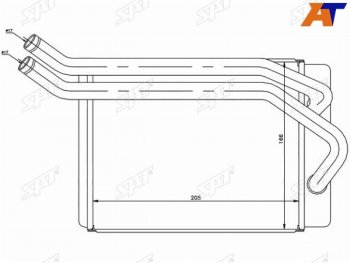 Радиатор отопителя салона HYUNDAI SANTA FE 00- SAT ST-HN65-395-0