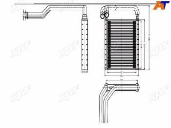 Радиатор отопителя салона HYUNDAI SOLARISKIA RIO 10- SAT ST-HNS1-395-0