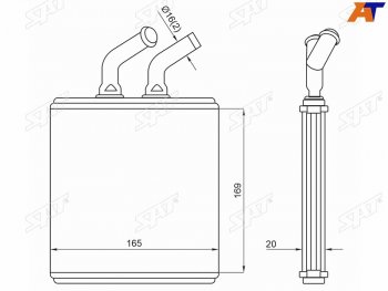 Радиатор отопителя салона KIA RIO 00-05 SAT ST-KA45-395-A0