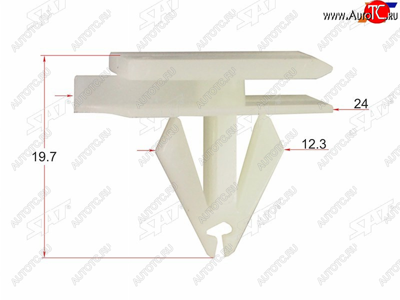 25 р. Клипса молдинга GM (1 шт.) SAT ST-KE-102  с доставкой в г. Вологда
