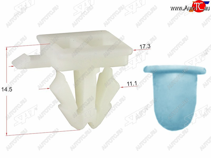16 р. Клипса фиксатор VAG (1 шт.) SAT ST-KE-333  с доставкой в г. Вологда