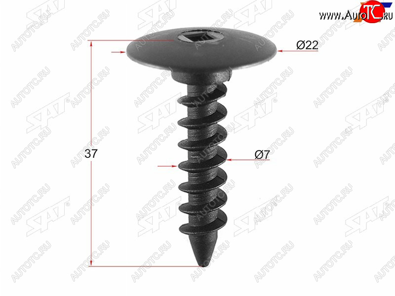 9 р. Клипса защиты бампера FORDCHRYSLER (1 шт.) SAT ST-KE-366  с доставкой в г. Вологда
