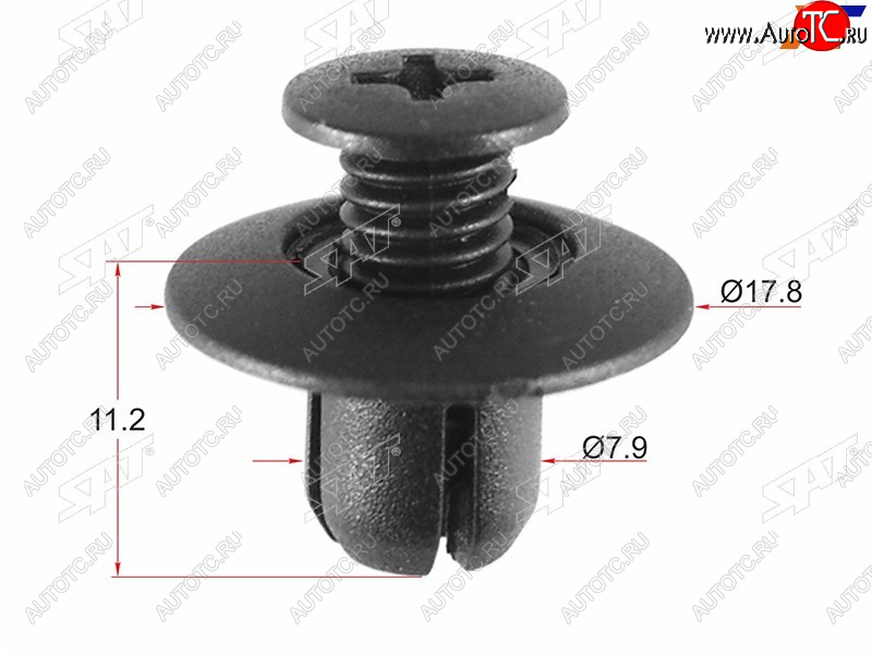 13 р. Клипса MAZDA (1 шт.) SAT ST-KJ-1036  с доставкой в г. Вологда