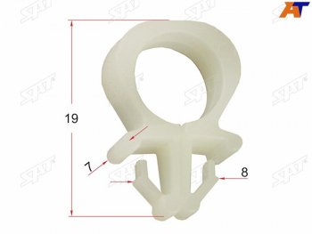 7 р. Клипса трубки эл. проводки FORDMAZDA (1 шт.) SAT ST-KJ-1035  с доставкой в г. Вологда. Увеличить фотографию 2