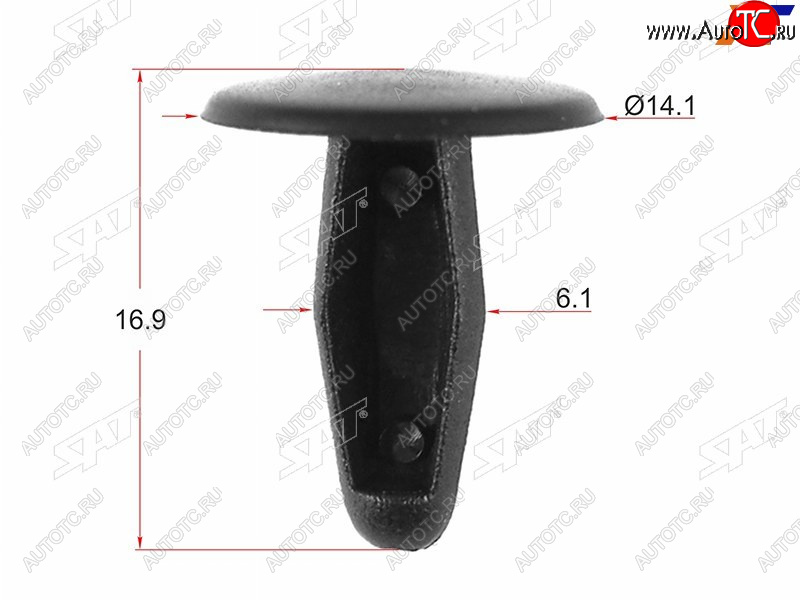 7 р. Клипса обшивки капота NISSAN (1 шт.) SAT ST-KJ-1044  с доставкой в г. Вологда