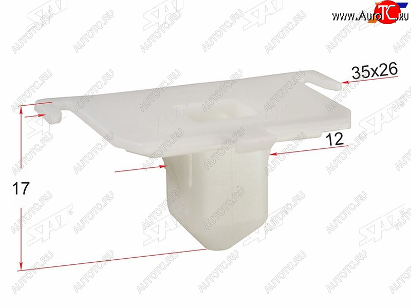 33 р. Клипса молдинга кузова TOYOTALEXUS (1 шт.) SAT ST-KJ-1400  с доставкой в г. Вологда