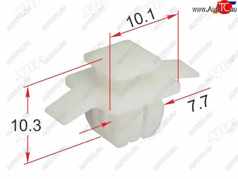 9 р. Клипса молдинга кузова HONDA (1 шт.)                                                                 SAT ST-KJ-2428  с доставкой в г. Вологда