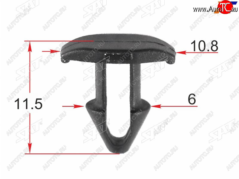 9 р. Клипса крепежная TOYOTALEXUS (1 шт.) SAT ST-KJ-2457  с доставкой в г. Вологда