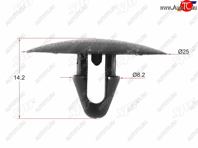 25 р. Клипса обшивки капота TOYOTALEXUS (1 шт.)                                                           SAT ST-KJ-334  с доставкой в г. Вологда