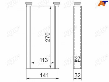 Радиатор отопителя салона TOYOTA HARRIERARISTO #ZS16# 97-05PROGRESS LEXUS RX300GS300 97-05 SAT ST-LX45-395-0