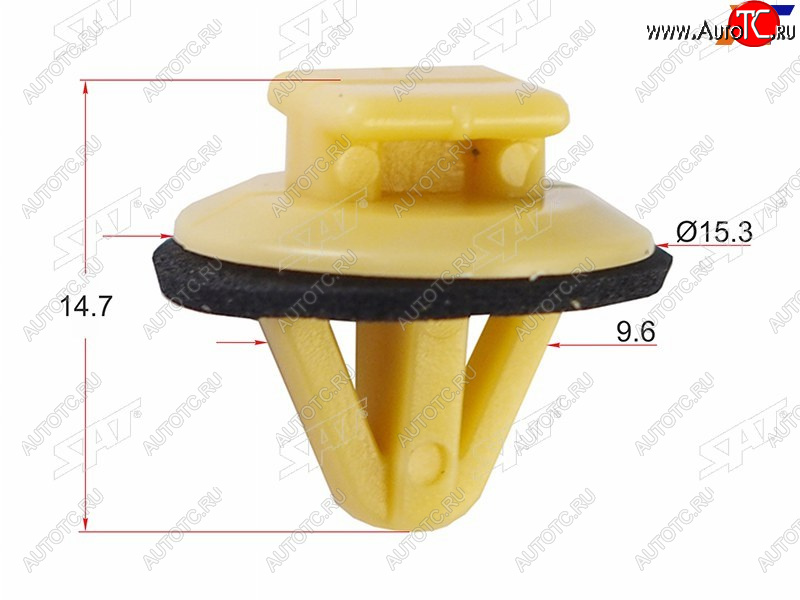 13 р. Клипса молдинга кузова TOYOTALEXUS (1 шт.) SAT ST-M10187  с доставкой в г. Вологда