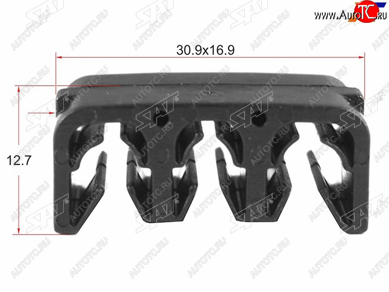 33 р. Клипса эл. проводки TOYOTALEXUS (1 шт.) SAT ST-M10394  с доставкой в г. Вологда