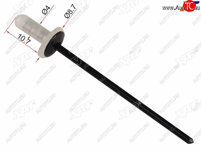 16 р. Клипса заклепка TOYOTALEXUS (1 шт.) SAT ST-M10421  с доставкой в г. Вологда