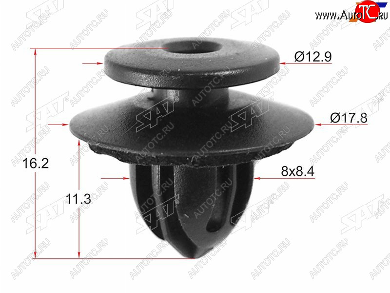 19 р. Клипса молдинга крыши TOYOTALEXUS (1 шт.) SAT ST-M10442  с доставкой в г. Вологда