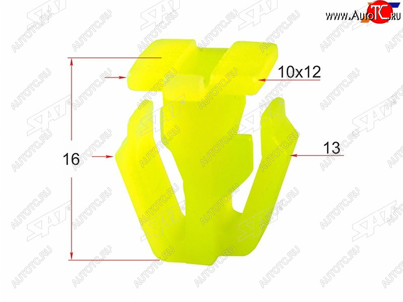 7 р. Клипса молдинга кузова HONDA (1 шт.) SAT ST-M10560  с доставкой в г. Вологда