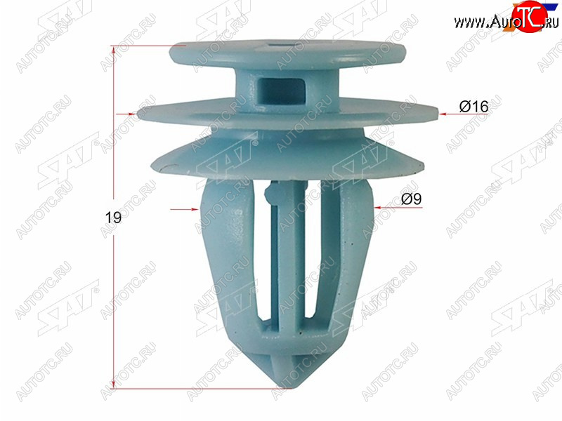 13 р. Клипса обшивки двери HONDAACURA (1 шт.) SAT ST-M10604  с доставкой в г. Вологда