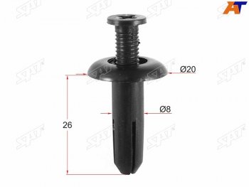 Клипса защиты бампера MITSUBISHI (1 шт.) SAT ST-M10642