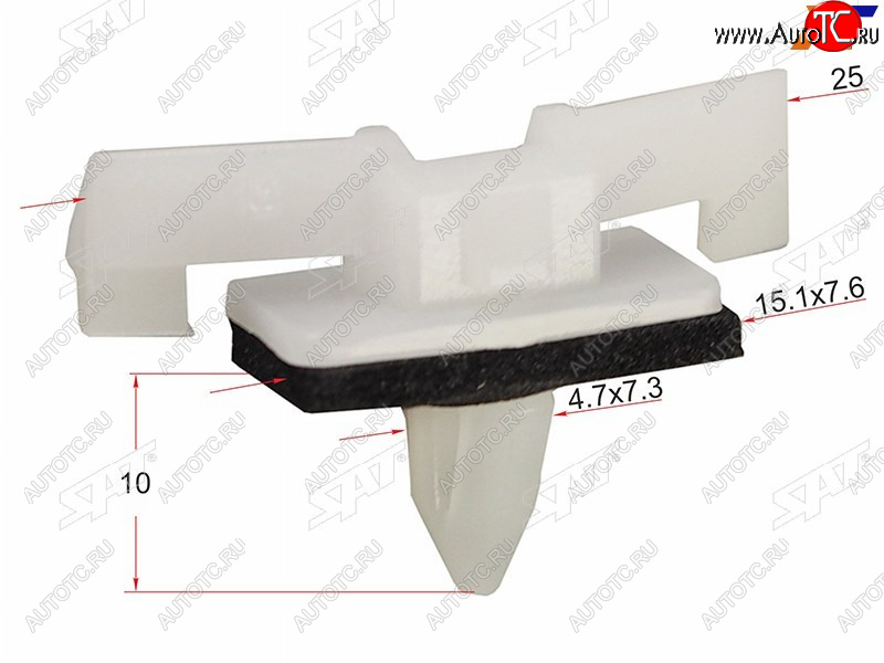 11 р. Клипса молдинга NISSAN (1 шт.) SAT ST-M10696  с доставкой в г. Вологда