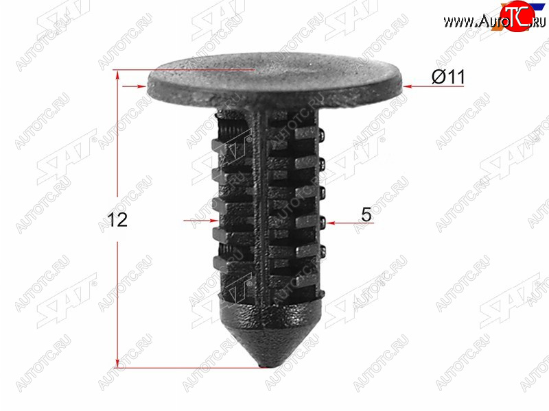 16 р. Клипса обшивки FORD (1 шт.) SAT ST-M10740  с доставкой в г. Вологда