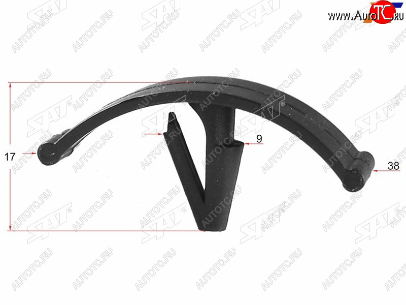 32 р. Клипса решетки капота FORDCHRYSLER (1 шт.) SAT ST-M10804  с доставкой в г. Вологда
