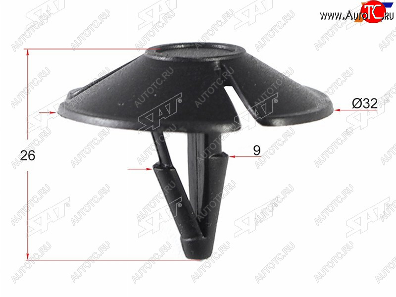 13 р. Клипса обшивки капота CHRYSLER (1 шт.) SAT ST-M11093  с доставкой в г. Вологда