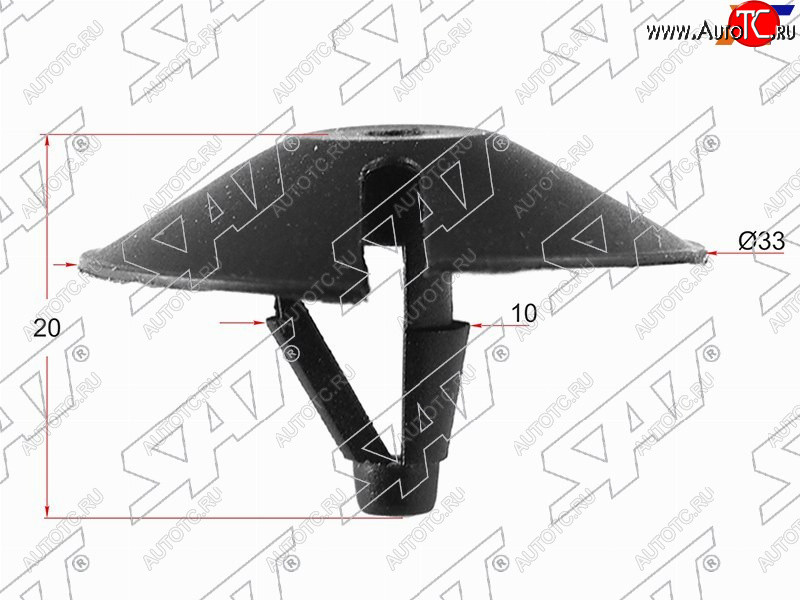 21 р. Клипса обшивки капота CHRYSLER (1 шт.) SAT ST-M11085  с доставкой в г. Вологда