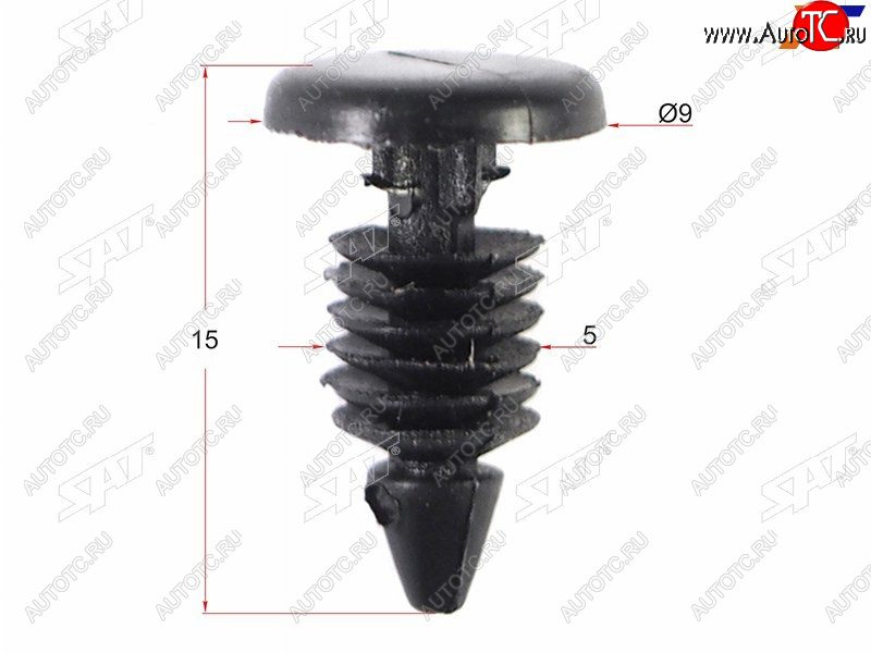 13 р. Клипса обшивки капота CHRYSLERVAGGMFORD (1 шт.) SAT ST-M11138  с доставкой в г. Вологда