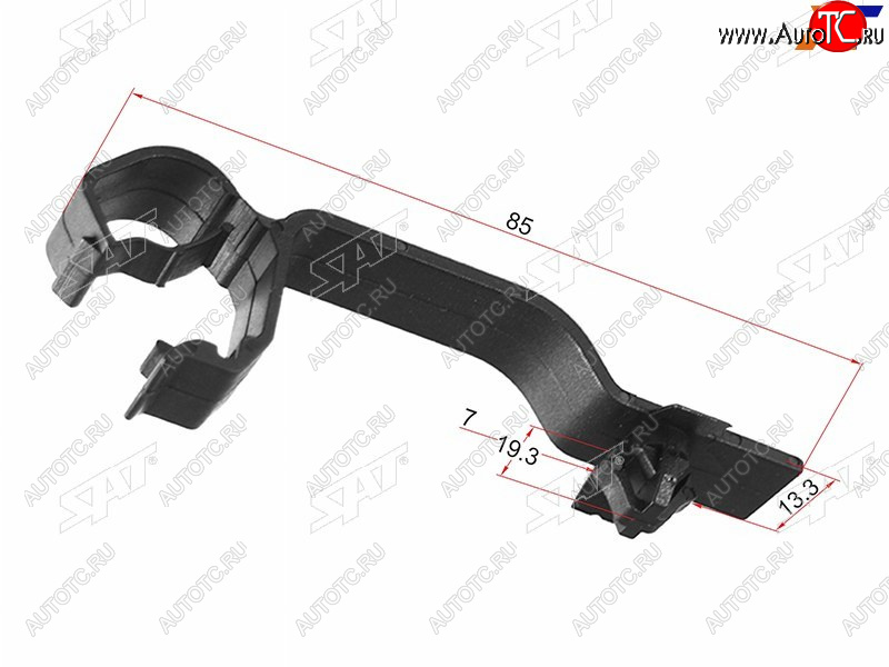 47 р. Клипса трубки эл. проводки (1 шт.) SAT ST-M11463  с доставкой в г. Вологда