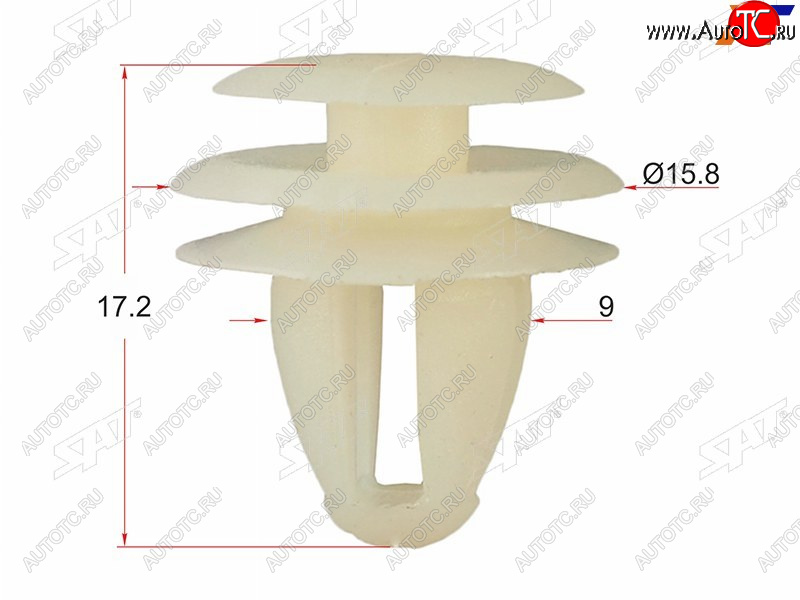 20 р. Клипса обшивки двери NISSAN (1 шт.) SAT ST-M11568  с доставкой в г. Вологда