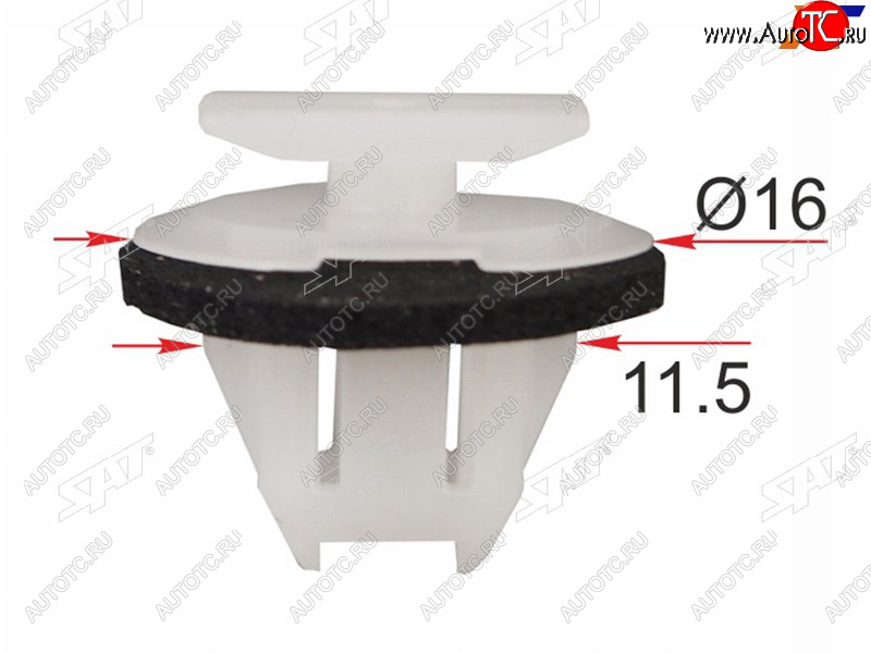 11 р. Клипса молдинга кузова NISSAN (1 шт.)                                                                SAT ST-M12355  с доставкой в г. Вологда