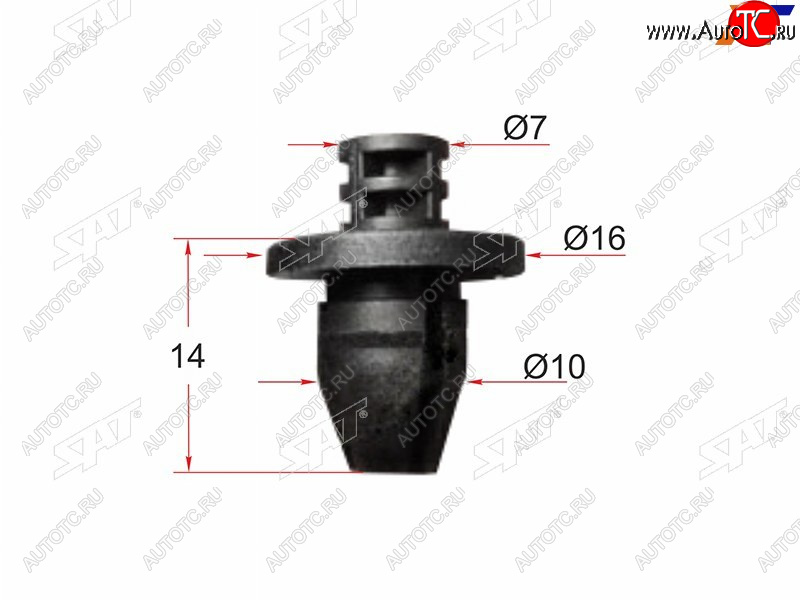 21 р. Гайка крепежная VAG (1 шт.) SAT ST-M12515  с доставкой в г. Вологда