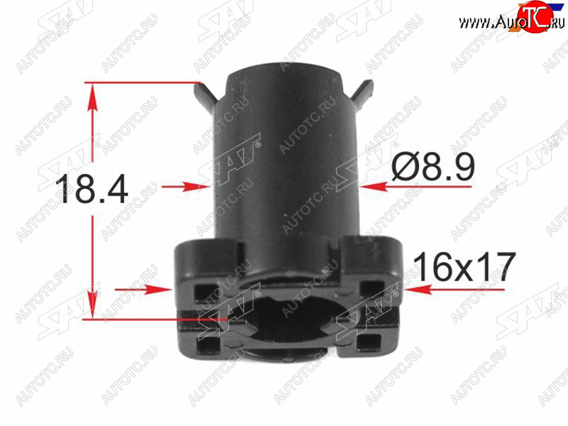 32 р. Клипса крепления молдинга LAND ROVER (1 шт.) SAT ST-M12556  с доставкой в г. Вологда