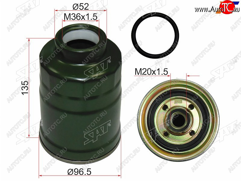 519 р. Фильтр топливный MITSUBISHI PAJERO SPORT 96-08CHALLENGER K9# 96-01L200 96-06 SAT ST-MB129675  с доставкой в г. Вологда