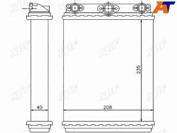 Радиатор отопителя салона MERCEDES E-CLASS W124 84-95 SAT ST-MD09-395-0
